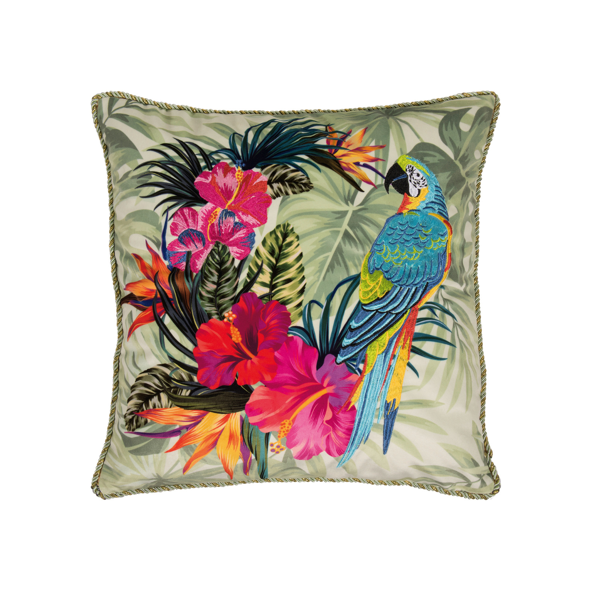 Design-Kissenhülle "Parrot" 45x45cm