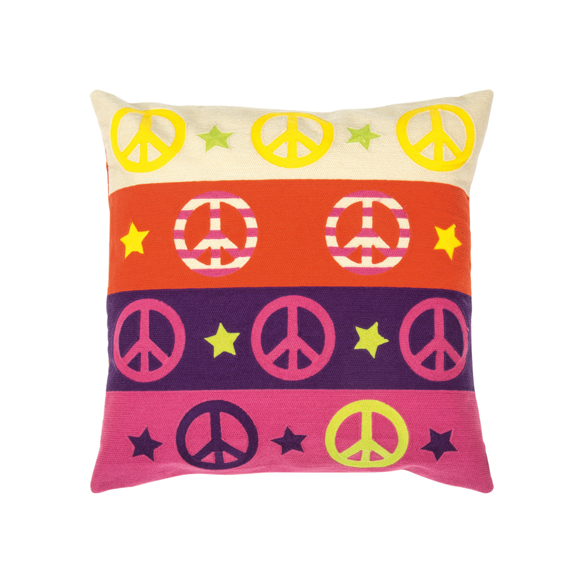 Design-Kissenhülle "Peace" 45x45cm
