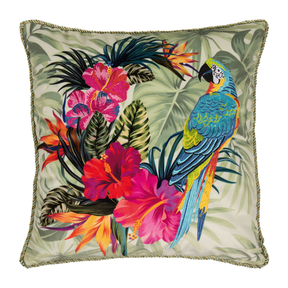 Design-Kissenhülle "Parrot" 45x45cm