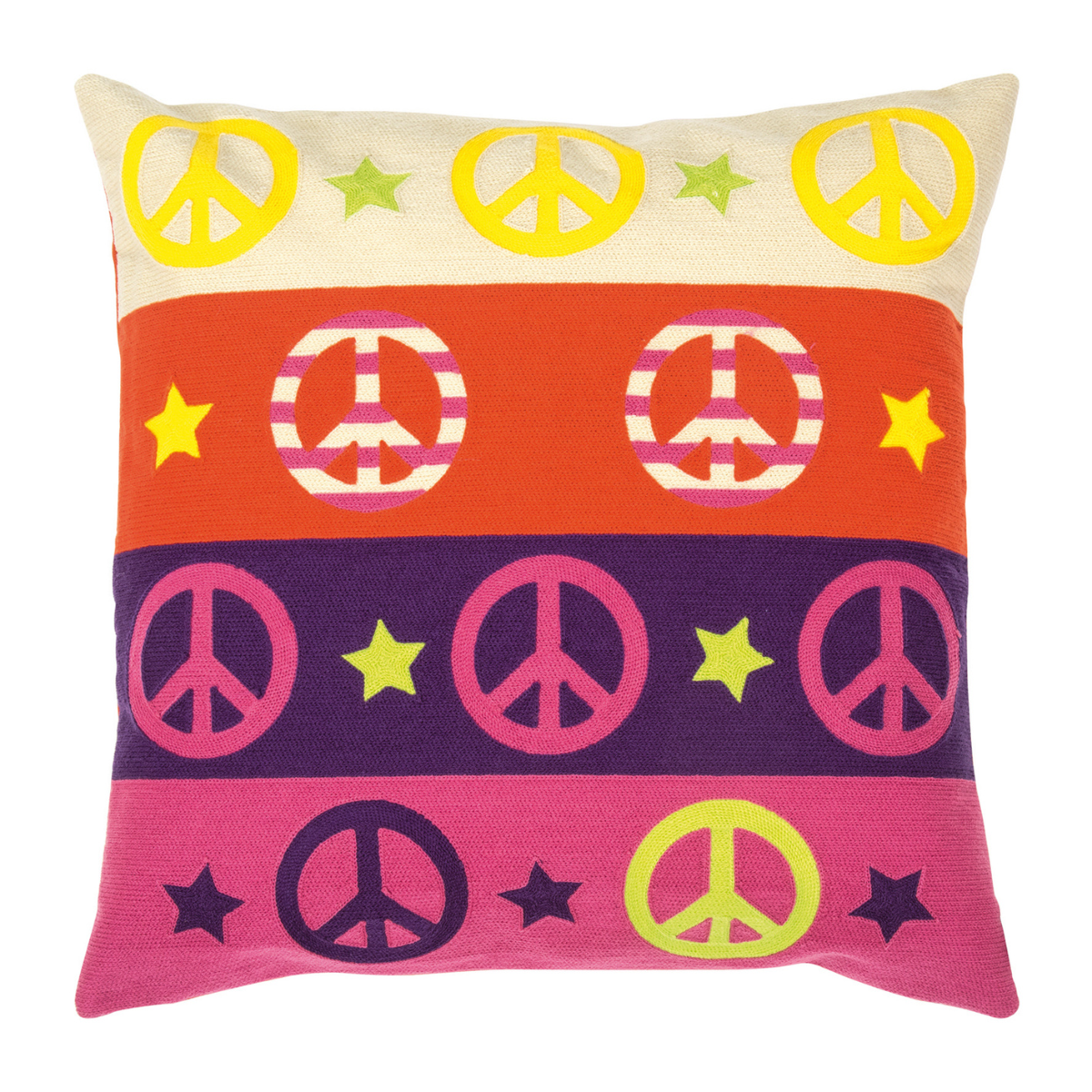 Design-Kissenhülle "Peace" 45x45cm