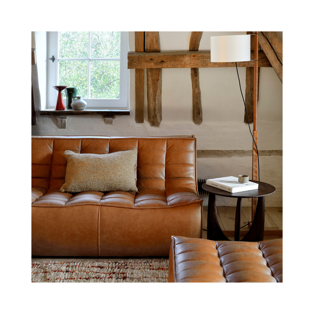 Ledersofa "Alter Sattel" (3er Sitz)