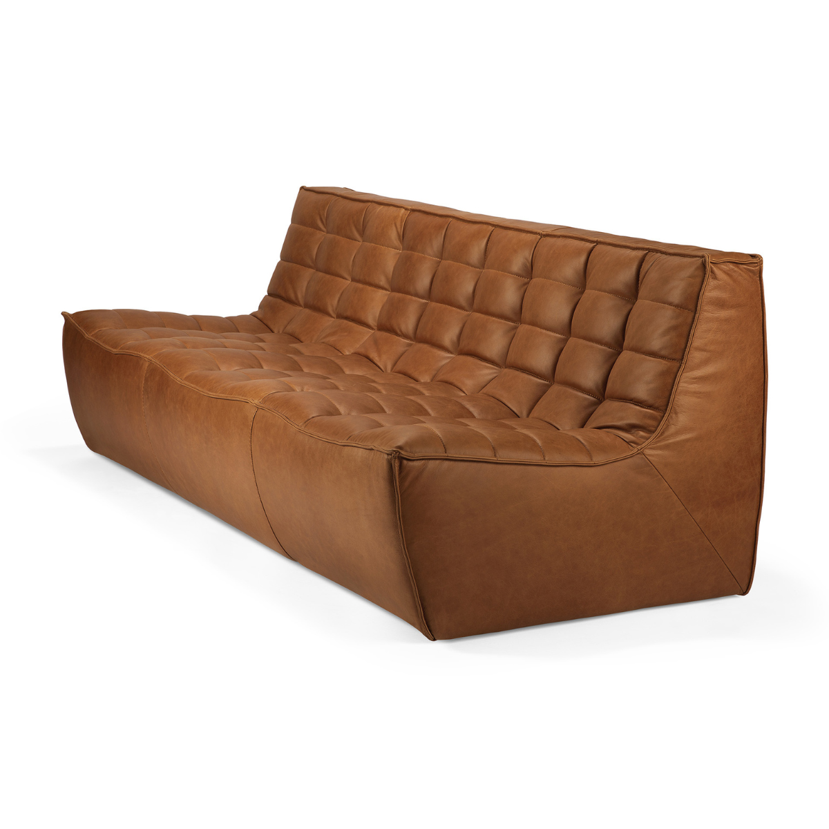 Ledersofa "Alter Sattel" (3er Sitz)