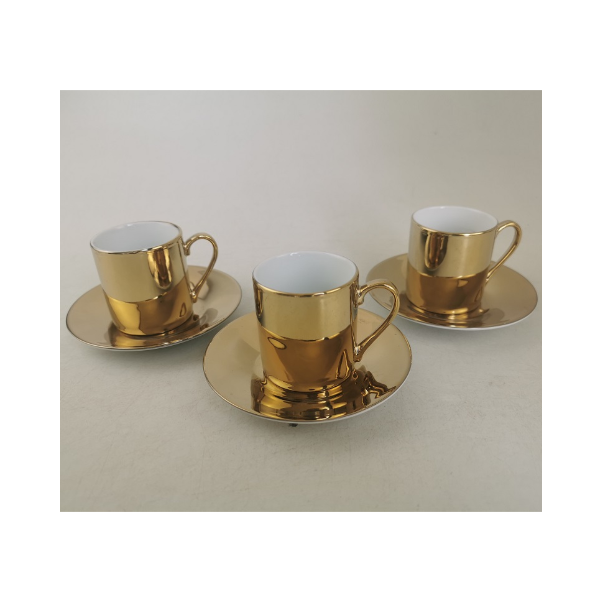 Goldene Espressotassen Geschenkbox 6 Stück