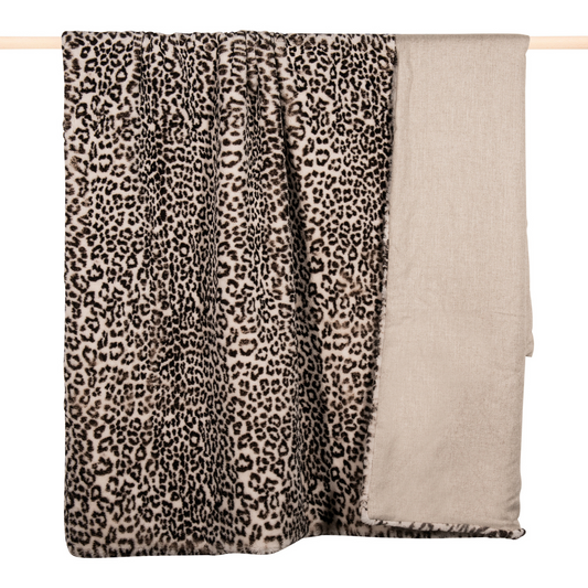 Decke "Faux Fur" in Weiß