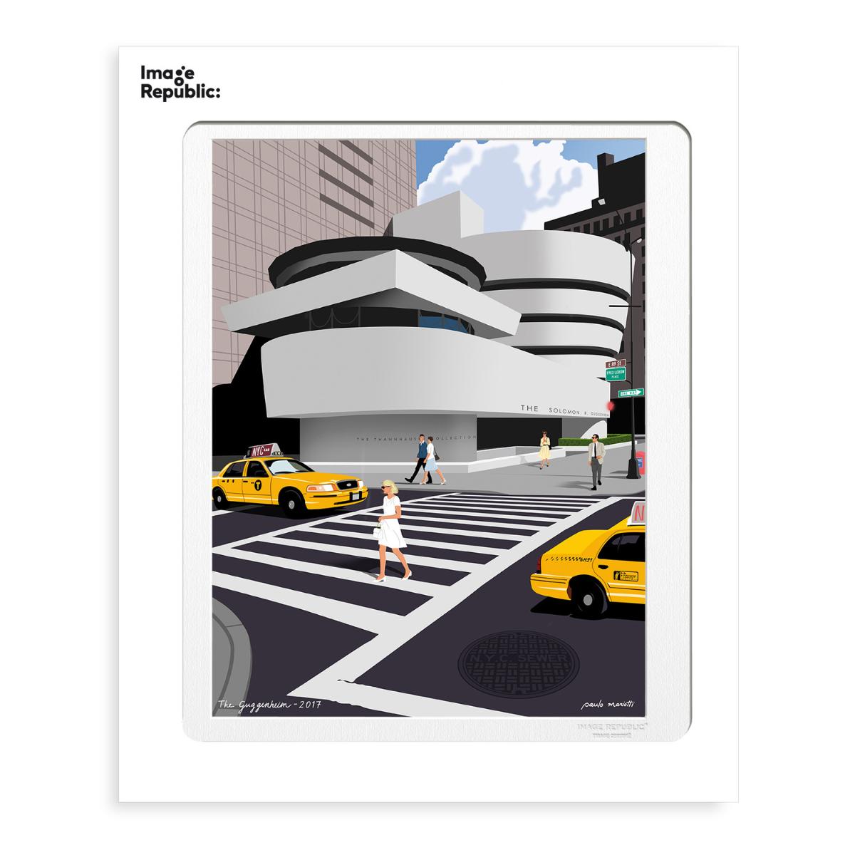 Kunstdruck "Guggenheim" by Paulo Mariotti 40x50cm